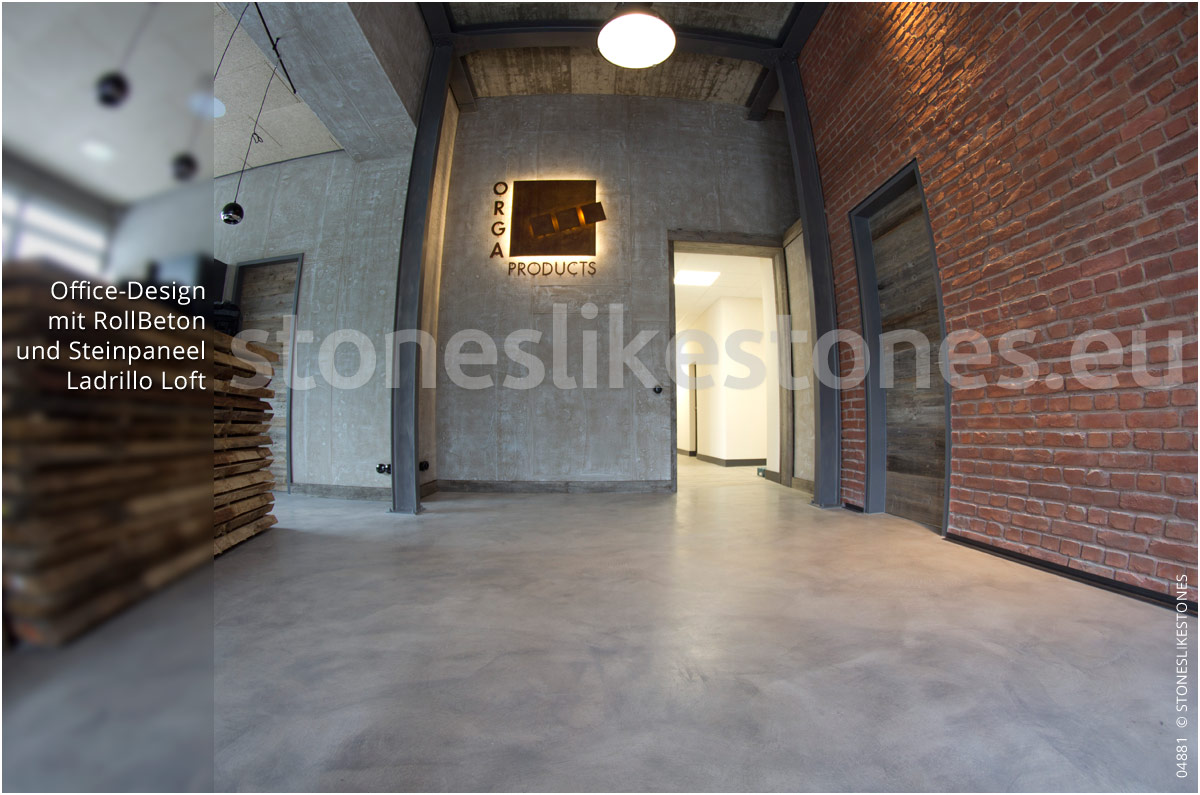 Betondekor StoneslikeStones 04881 – Betontapete Betoneffekt Business Halle Orga Products