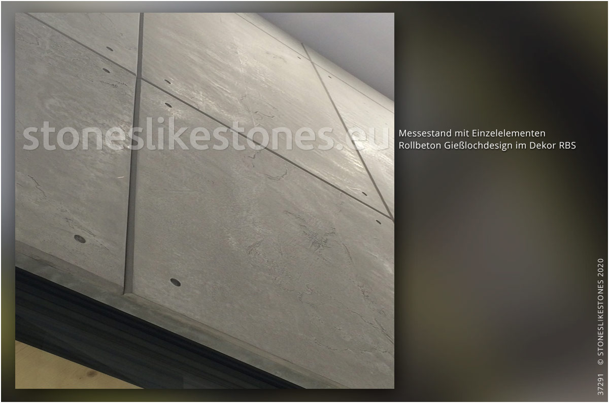 Betondekor StoneslikeStones 37291 – RollBeton RBS Betonoptik Messebau