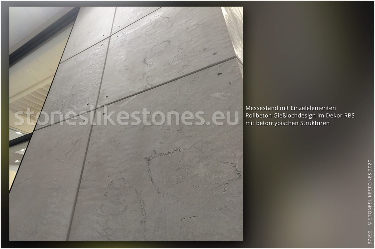 Betondekor StoneslikeStones 37292 – RollBeton RBS Betonoptik Messebau