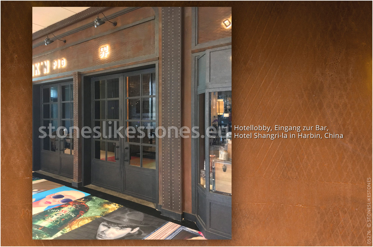 Rostdekor StoneslikeStones 05276 – Rosteffekt Mit Rosttapete Hotel Bar Drunken Pig