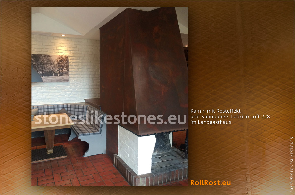 Rostdekor StoneslikeStones 50389 – Rosttapete Mit Rosteffekt – Kamin Pierburg