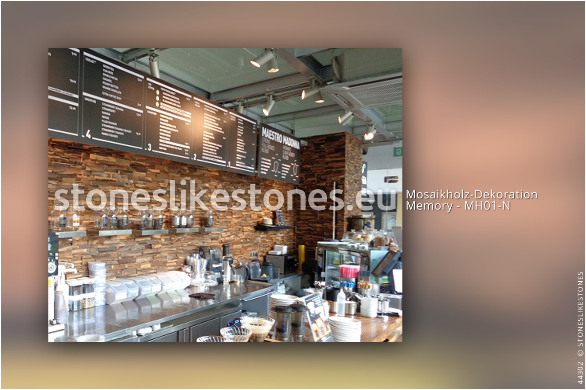 StoneslikeStones Mosaikholz 44302 – Holzpaneele Echtholz MH01 N