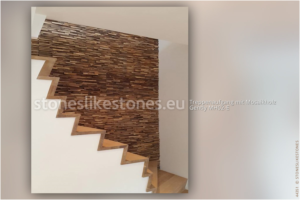 StoneslikeStones Mosaikholz 44351 – Holzpaneele Echtholz MH02 E