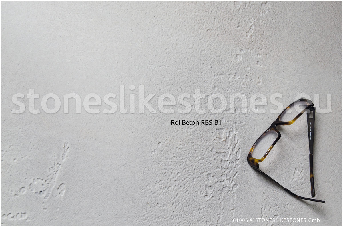 StoneslikeStones RollBeton RBS-1 hellgrau - mit Brille - Abb. 01006