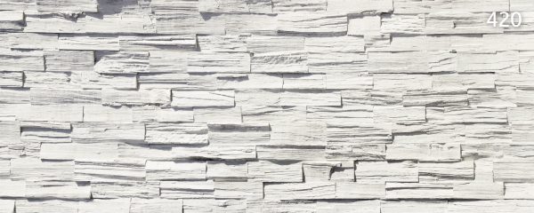 Holzdesignpaneel 420 Duelas blanco · ca. 3,30x1,30 m – Download mit Rechtsklick