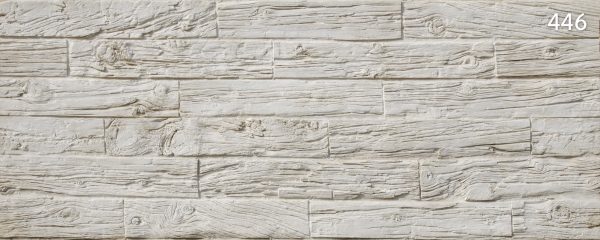 StoneslikeStones Holzdesignpaneel 446 Traviesa blanca horizontal · ca. 3,30x1,30 m - Download mit Rechtsklick