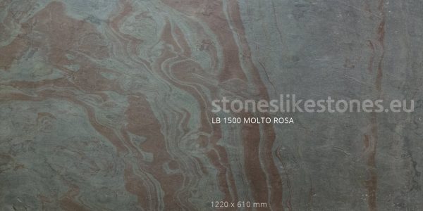 StoneslikeStones Dünnschiefer LB 1500 MOLTO ROSA Buntschiefer