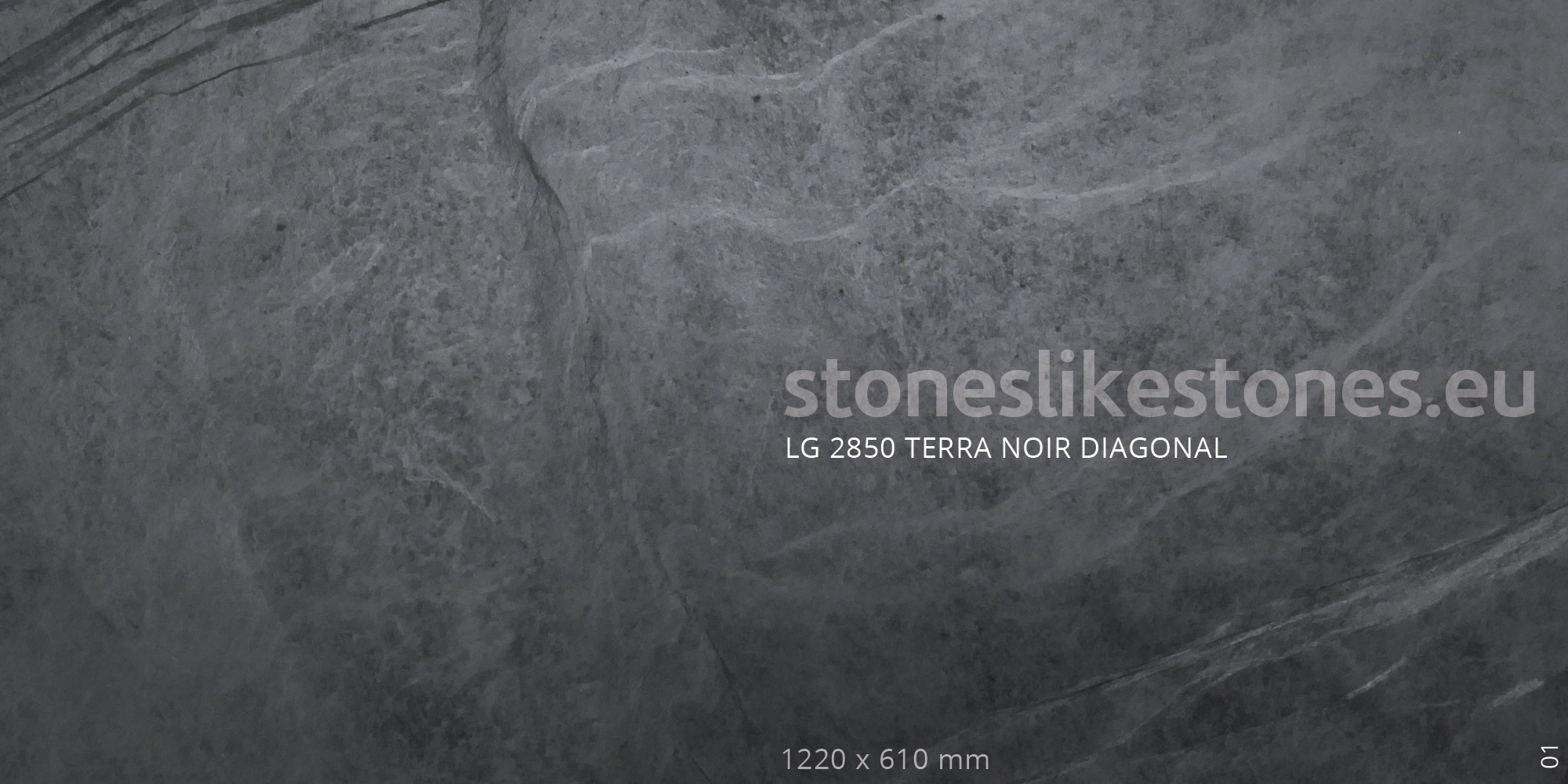 StoneslikeStones Dünnschiefer Steinfurnier LG 2850 TERRA NOIR DIAGONAL Glimmerschiefer