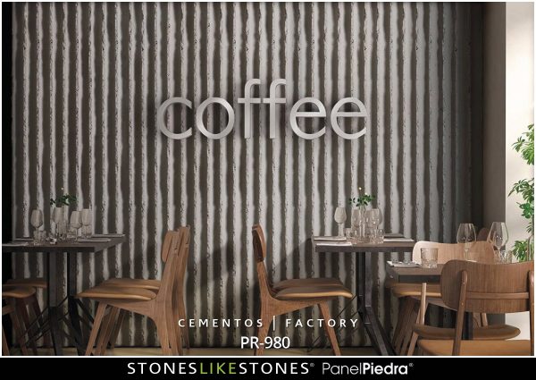 StoneslikeStones PanelPiedra 101 PR-980 - Cementos FACTORY Coffee