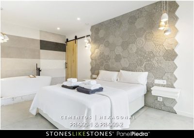 StoneslikeStones PanelPiedra 103 PR-960-1 960-2 Cement HEXAGONAL Hotel
