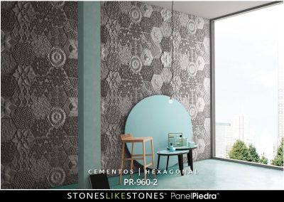 StoneslikeStones PanelPiedra 103 PR-960-2 - Cementos HEXAGONAL 2 Wand