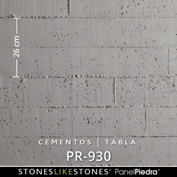 StoneslikeStones PanelPiedra CEMENTOS PR-930