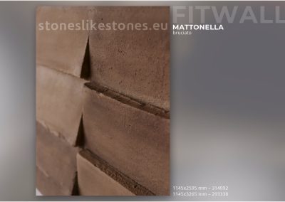 StoneslikeStones FitWall S36 - MATTONELLA bruciato