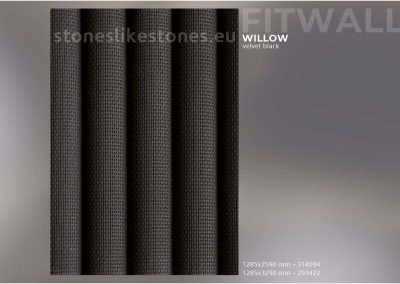 StoneslikeStones FitWall S44 - WILLOW velvet black