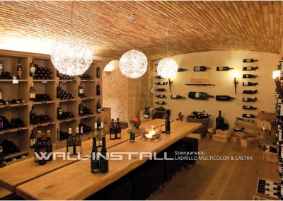 Wall-Install 00103 – LADRILLO-Gewölbe – Weinkeller