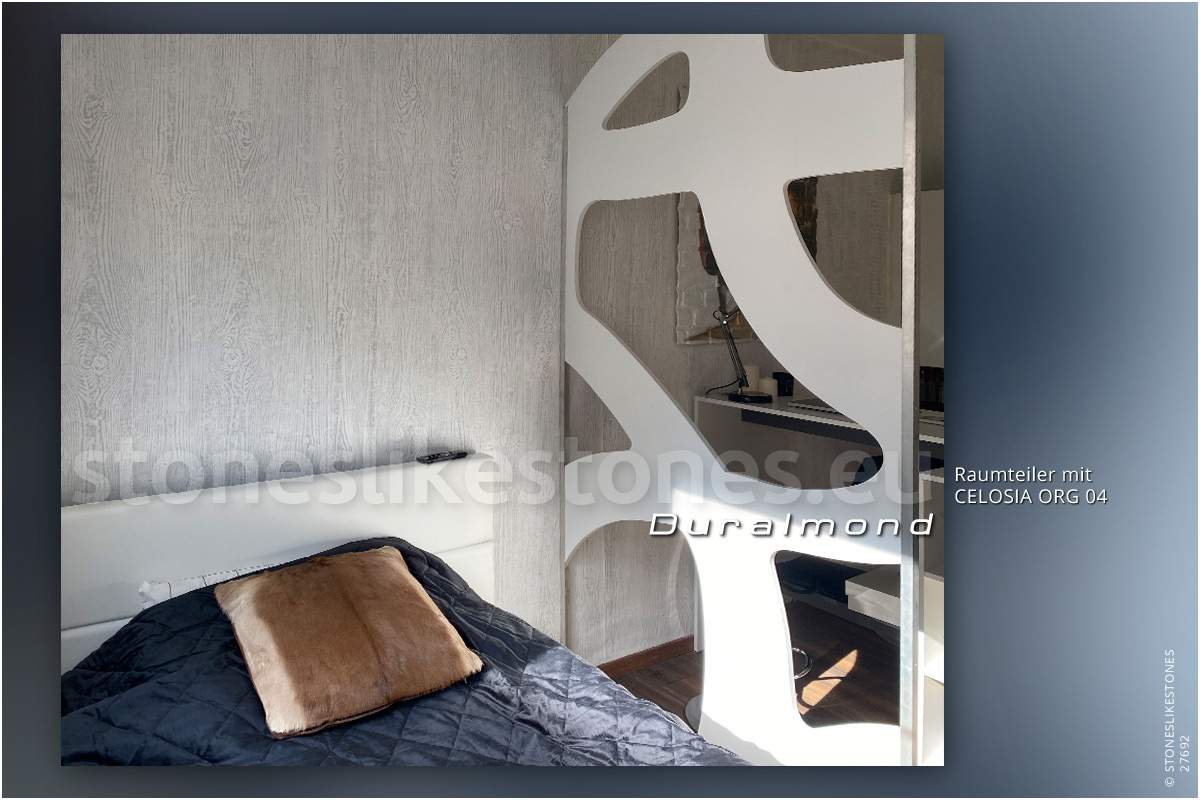 Duralmond 27692 – Gitterwerk ORGANICA 04 – Ein dekorativer Raumteiler und HeavyRoll-HR-01-Wand