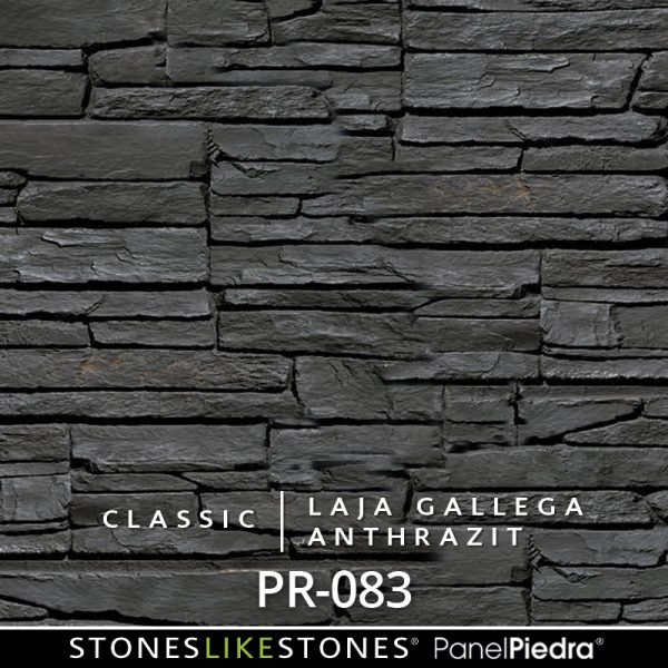 StoneslikeStones PanelPiedra PR-083 LAJA GALLEGA anthrazit
