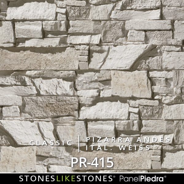 StoneslikeStones PanelPiedra PR-415 PIZARRA ANDES ital. weiss