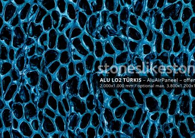StoneslikeStones AluAirPaneel 28721 28725 Muster - türkisblau