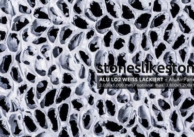StoneslikeStones AluAirPaneel 28810 Muster - weiß lackiert