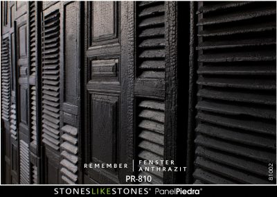 StoneslikeStones PanelPiedra PR-810 Remember FENSTER anthrazit – Detailansicht Abb. 81002