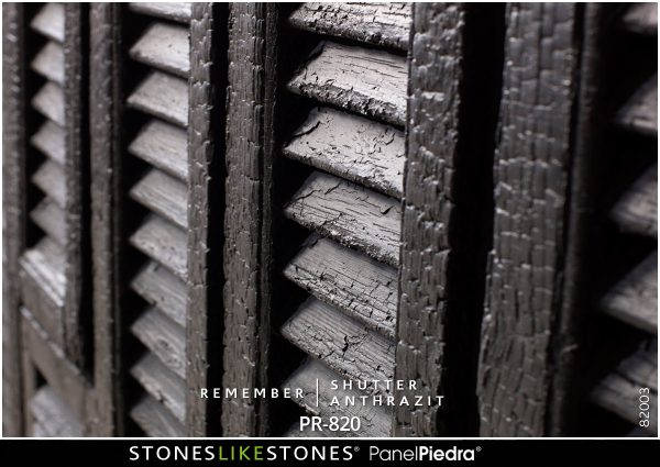 StoneslikeStones PanelPiedra PR-820 Remember SHUTTER anthrazit – Detailansicht Abb. 82003