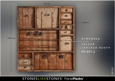 StoneslikeStones PanelPiedra PR-891-2 Remember TRESOR cracked rusty – Muster Abb. 89102