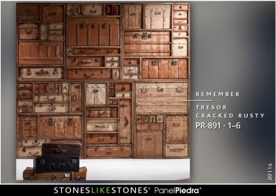 StoneslikeStones PanelPiedra PR-891 1-6 Remember TRESOR cracked rusty – Muster Abb. 89116