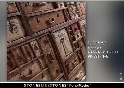 StoneslikeStones PanelPiedra PR-891 1-6 Remember TRESOR cracked rusty – Detailansicht Abb. 89117