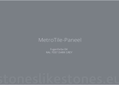 StoneslikeStones MetroTile Fugenfarbe 04 – RAL 7037 DARK GREY – Download mit Rechtsklick