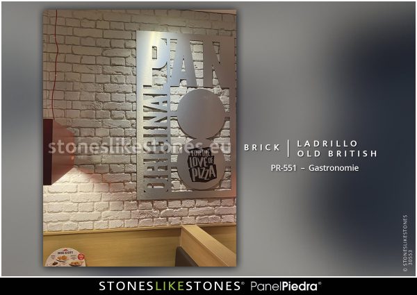 StoneslikeStones PanelPiedra 30553 – PR-551 LADRILLO OLD BRITISH – Gastronomie