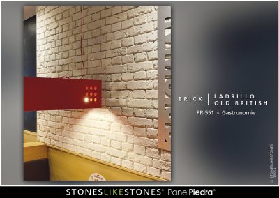 StoneslikeStones PanelPiedra 30554 – PR-551 LADRILLO OLD BRITISH – Gastronomie