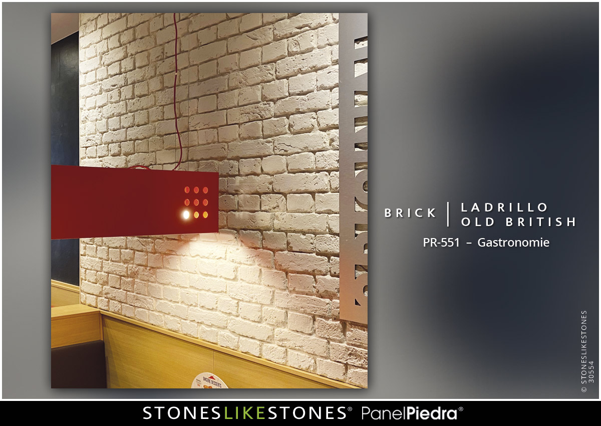 StoneslikeStones PanelPiedra 30554 – PR-551 LADRILLO OLD BRITISH – Gastronomie