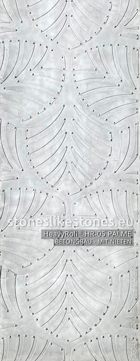 StoneslikeStones HeavyRoll HR-05 PALME betongrau Nieten – 26041 – Download mit Rechtsklick