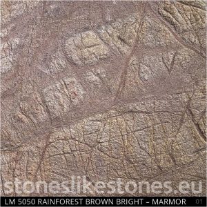 StoneslikeStones Dünnschiefer Marmor LM5050 RAINFOREST BROWN BRIGHT - 01 - Muster - Download mit Rechtsklick