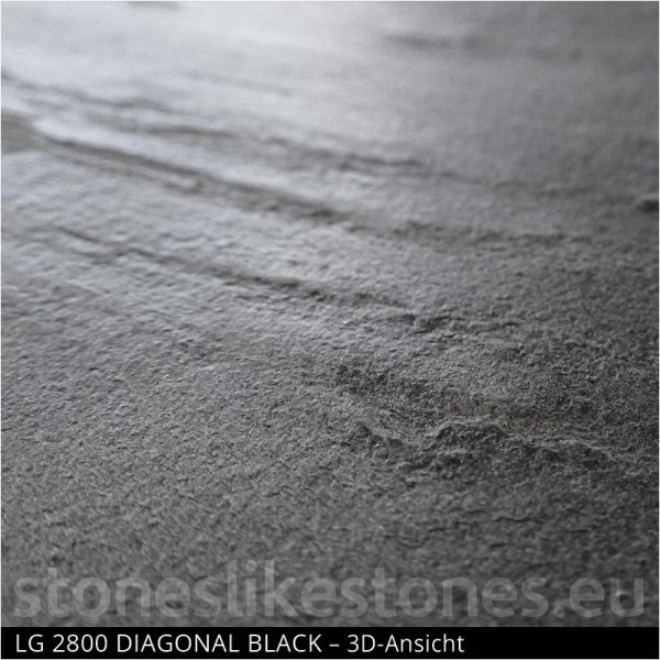 StoneslikeStones Dünnschiefer LG2800 DIAGONAL BLACK 3D-Ansicht - Download mit Rechtsklick