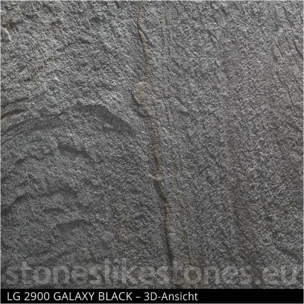 StoneslikeStones Dünnschiefer LG2900 GALAXY BLACK 3D-Ansicht - Download mit Rechtsklick