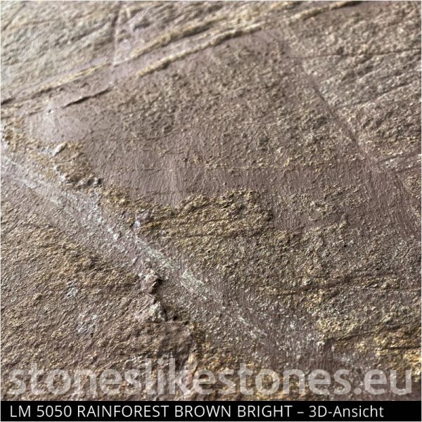 StoneslikeStones Dünnschiefer LM5050 RAINFOREST BROWN BRIGHT 3D-Ansicht - Download mit Rechtsklick