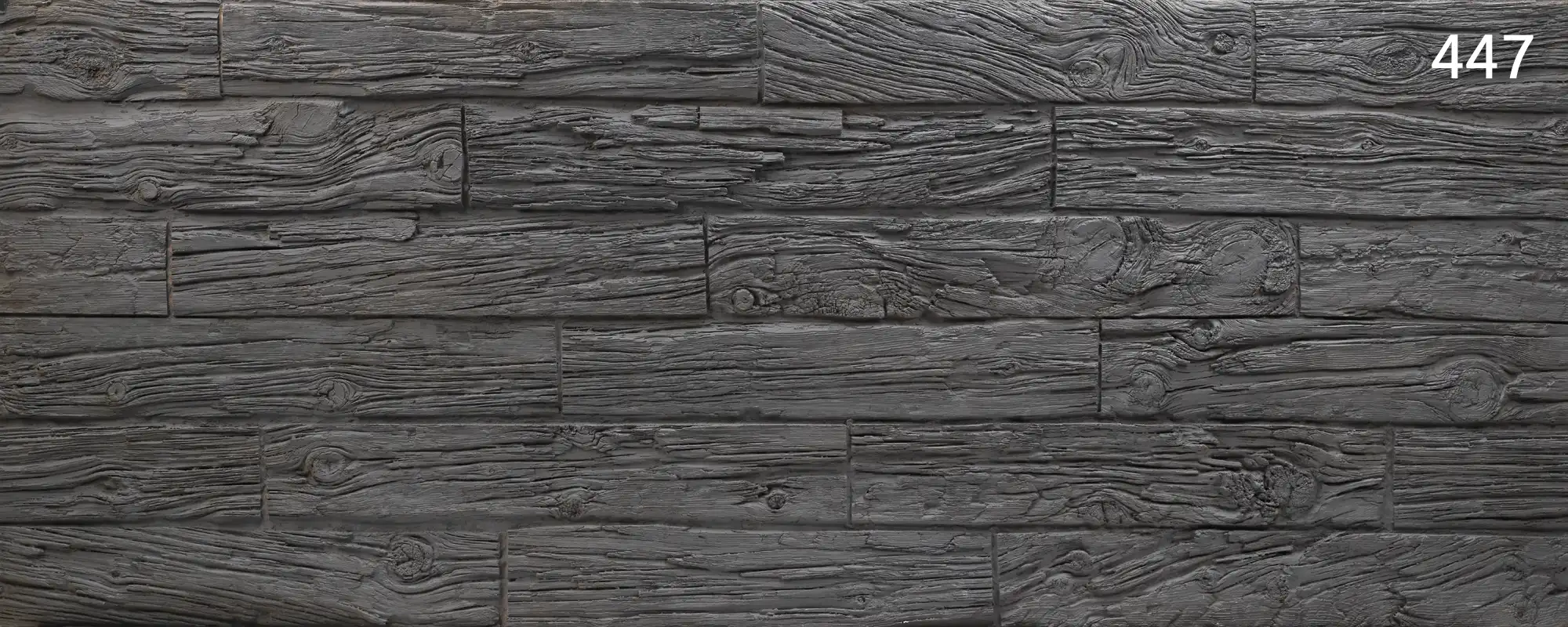 StoneslikeStones Holzdesignpaneel 447 TRAVIESA negra horizontal · ca. 3,30x1,30 m - Download mit Rechtsklick