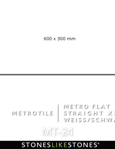 StoneslikeStones MetroTile MT-24 - METRO FLAT STRAIGHT XL - Download mit Rechtsklick