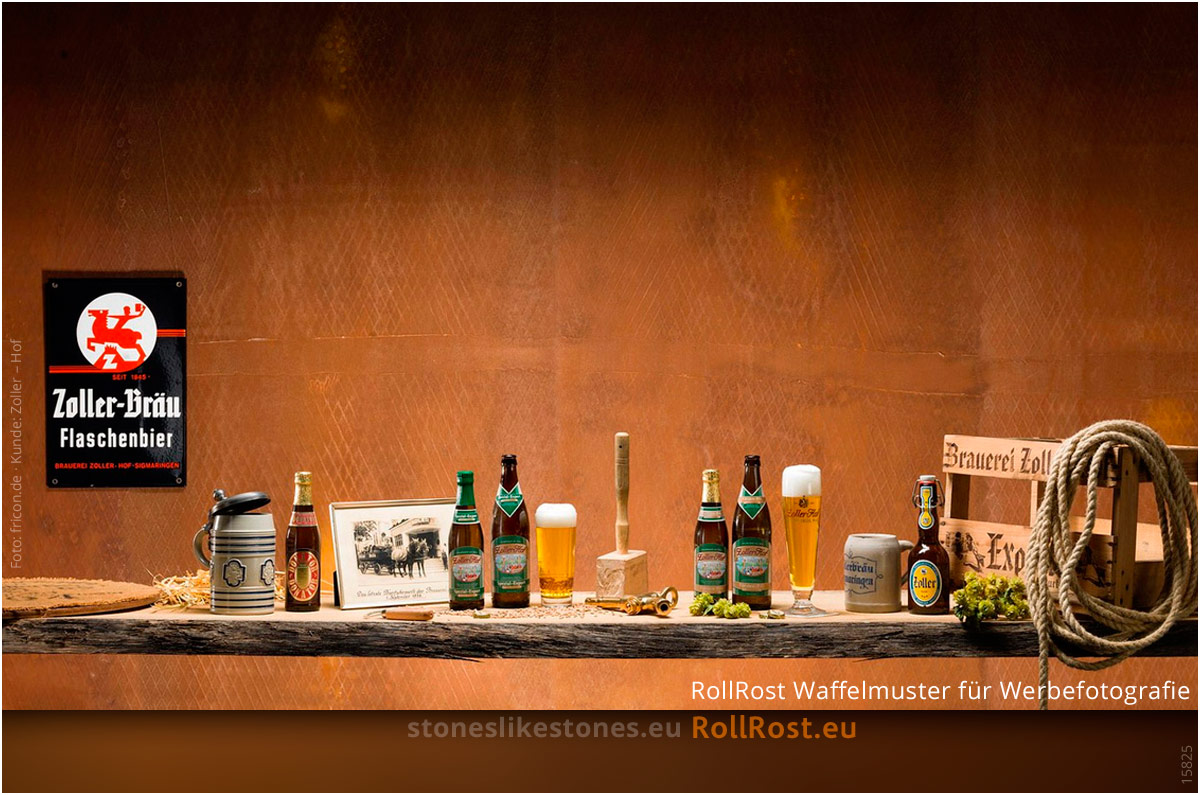 Rostdekor StoneslikeStones 15825 – Brauerei Zoller Waffelmuster