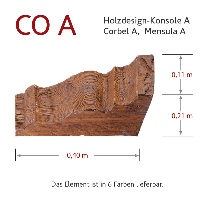 StoneslikeStones Holzdesign MSD – Holzdesign-Konsole CO A mit Bemaßung – Download mit Rechtsklick