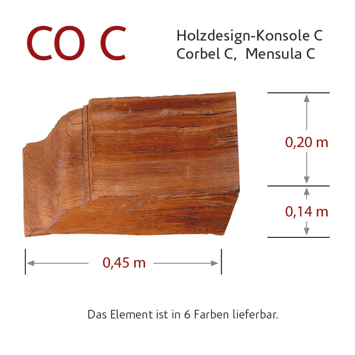 StoneslikeStones Holzdesign MSD – Holzdesign-Konsole CO C mit Bemaßung – Download mit Rechtsklick
