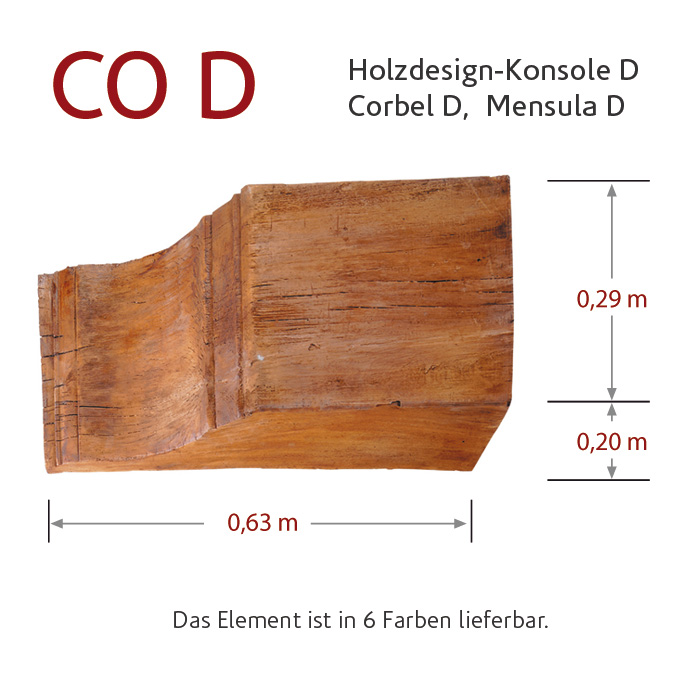 StoneslikeStones Holzdesign MSD – Holzdesign-Konsole CO D mit Bemaßung – Download mit Rechtsklick